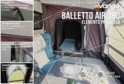 Vango Airbeam Vango Balletto Air 390 Elements ProShield Caravan Awning (2023) -Vango Sales Store balletto air 390 eps in