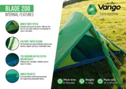 Vango Blade 200 Tent (2022) -Vango Sales Store blade 2002
