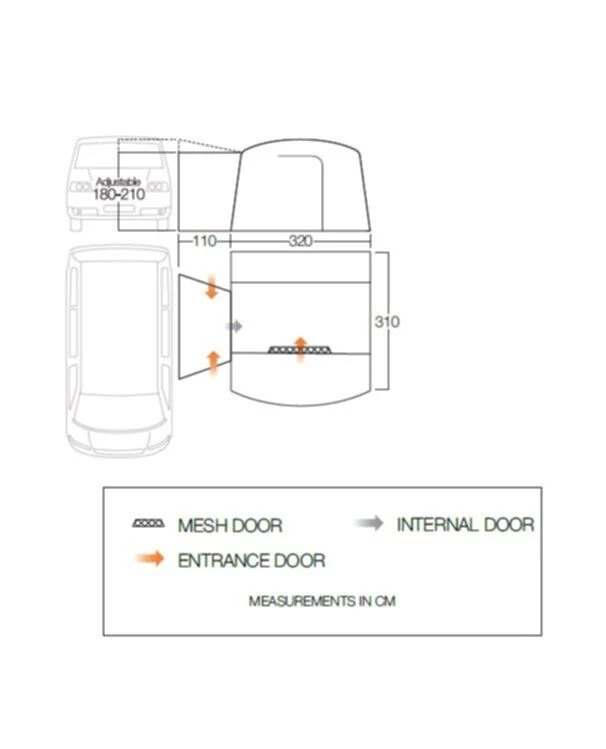 Vango Cove II Low Poled Drive Away Awning 4 Vango Cove II Low Poled Drive Away Awning - Image 2