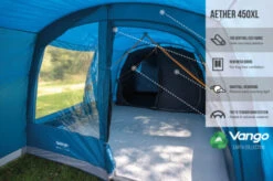 Vango Aether Poled 450XL Tent (2022) -Vango Sales Store earth collection poled infographics call outs5
