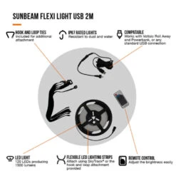 Vango Sunbeam Flexi Light 2m (USB) -Vango Sales Store family essentials infographicscall outs5