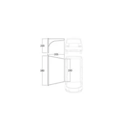 Vango AirBeam Sky Canopy 2.5m -Vango Sales Store floorplan 25 2