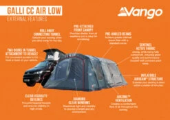 Vango Airbeam Vango Galli CC Air Low Awning (2023) -Vango Sales Store galli cc air low 1