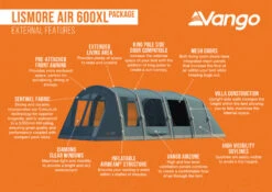 Vango Airbeam Vango Lismore Air 600XL Tent Package (2023) 15 Vango Airbeam Vango Lismore Air 600XL Tent Package (2023) -Vango Sales Store lismore air 600xl package 1