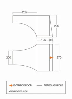 Vango Sales Store -Vango Sales Store vango 2021 tent additions floorplan experience side awning ta003